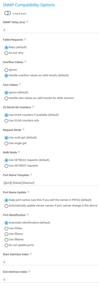 SNMP Compatibility Options
