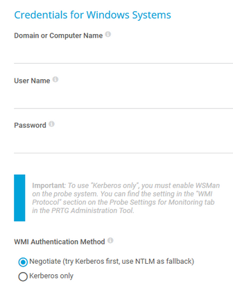 Credentials for Windows Systems