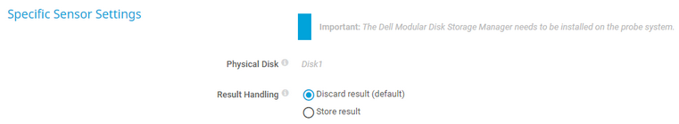 Specific Sensor Settings Specific Sensor Settings